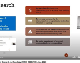 International research webinar by MIBM faculty